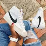 Classy Nike mid Blazer 77 Vintage White Shoes For Men (SHI165) - Image 2
