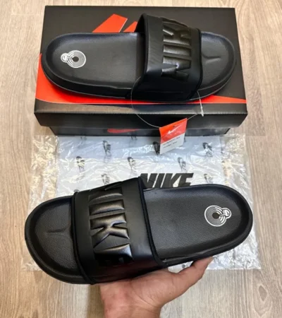 Classy Nike Offcourt Black Flip Flops For Men (BH979)