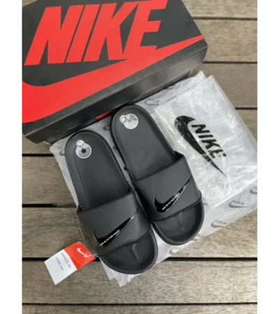 Classy Nike Offcourt Just Do It Edition Black Slide For Men (BH1014)