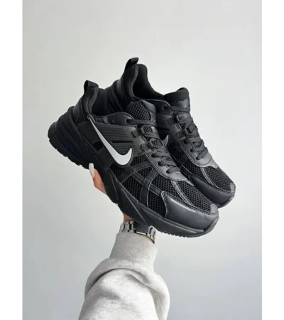 Classy Nike V2k Run Black Shoes For Men (SW6210) - Image 2