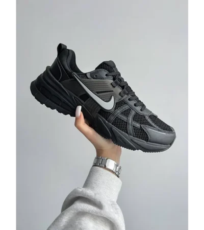 Classy Nike V2k Run Black Shoes For Men (SW6210)