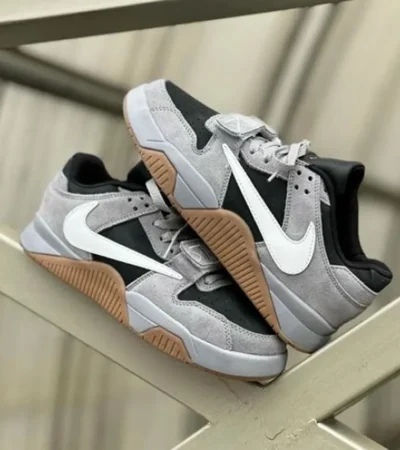 Classy Nike X Travis Scott Jumpman Jack Grey Shoes For Men (SHUB248) - Image 2
