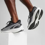 Classy Puma Nitro Velocity 3 Black Shoes For Men (SHUB264) - Image 2
