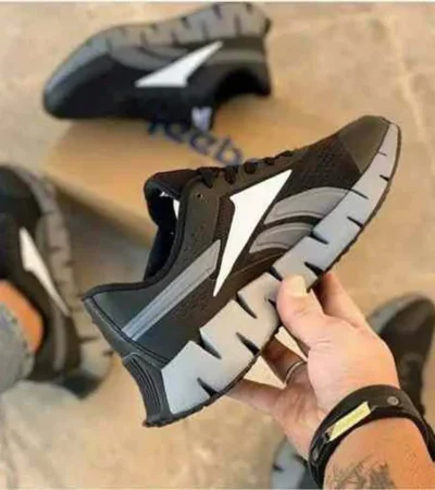 Classy Reebok Zig Dynamica Black Grey Shoes For Men (SHI235) - Image 2