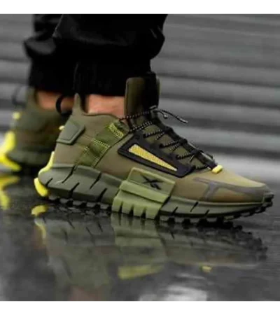 Classy Reebok Zig kinetica Edge Army Green Shoes For Men (SHI233)