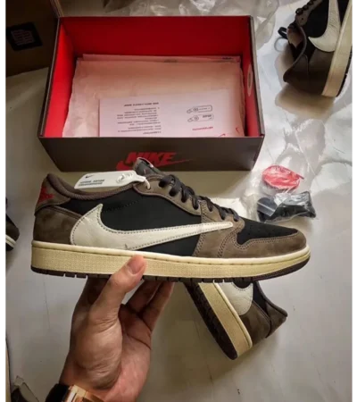 Classy Travis Scott X Air Jordan Retro 1 Low Shoes For Men (SW6201) - Image 2