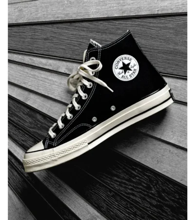 Converse Chuck 70 Taylor Canvas Black Shoes For Men (LAZ420)