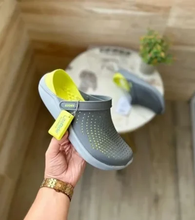 Crocs 360 LiteRide Grey Yellow For Men (HS151) - Image 2