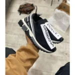 Dolce Gabbana Slip On Black White Sorrento Sneaker For Men (BSF952) - Image 3