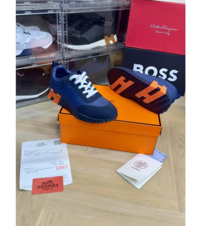 Hermes Bouncing Navy Shoes For Men (LAB328) - Image 2