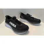 Hoka Bondi 8 White Black Mesh Shoes For Men (BOT146) - Image 2