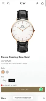 DANIEL WELLINGTON UNISEX CLASSIC YORK 7AA PREMIUM WITH OG BOX - Image 2