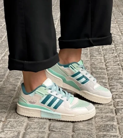 Imported Adidas Forum Exhibit Low Mint Green Shoes For Men (SW5914) - Image 2