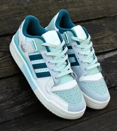 Imported Adidas Forum Exhibit Low Mint Green Shoes For Men (SW5914)