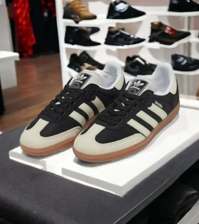 Imported Adidas Samba Core Black Wonder Shoes For Men (SW5752) - Image 2