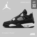 Imported Jordan Retro 4 Oreo Panda Shoes For Men (BH425) - Image 2