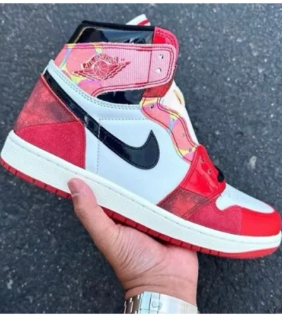 Imported Nike Air Jordan 1 Across The Spider Verse Heavy Glow Shoes For Men (SW5903)