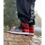 Imported Nike Air Jordan 1 Retro High Patent Bred Shoes For Men (SW5912) - Image 2
