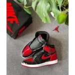 Imported Nike Air Jordan 1 Retro High Patent Bred Shoes For Men (SW5912) - Image 3