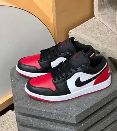 Imported Nike Air Jordan Retro 1 Low Bred Toe Shoes For Men (SW5741)