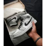 Imported Nike Air Jordan Retro 1 Mid Smoke Grey Shoes For Men (SW5905) - Image 2