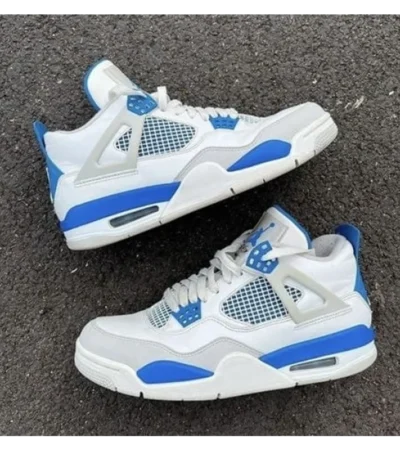 Imported Nike Air Jordan Retro 4 Military Blue Shoes For Men (SW5902) - Image 2