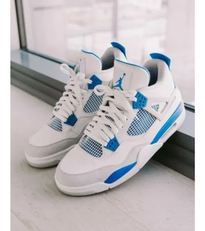Imported Nike Air Jordan Retro 4 Military Blue Shoes For Men (SW5902)