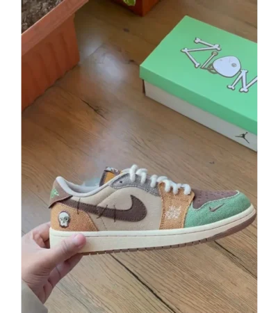 Imported Zion Williamson x Air Jordan 1 Low Shoes For Men (SW5909) - Image 2