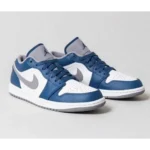 Jordan 1 Low True Blue Men Shoes (FT481) - Image 2