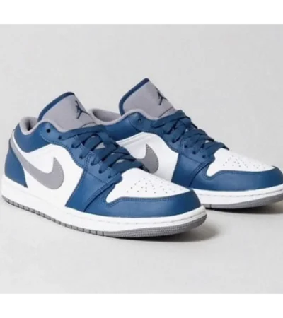 Jordan 1 Low True Blue Men Shoes (FT481) - Image 2