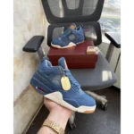 Levis X Nike Air Jordan 4 Denim Shoes For Men (HS220)