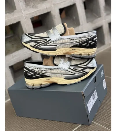 New Balance 1906l Silver Metallic Cream Shoes For Men (LAB578)