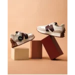 New Balance 327 Burgundy Shoes For Men (HS98) - Image 3