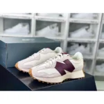 New Balance 327 Moonbeam Classic Burgundy Shoes For Men (LAB1285) - Image 2