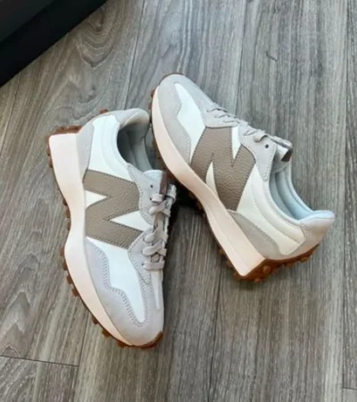 New Balance 327 Moonbeam Driftwood Beige Shoes For Men (HS109)