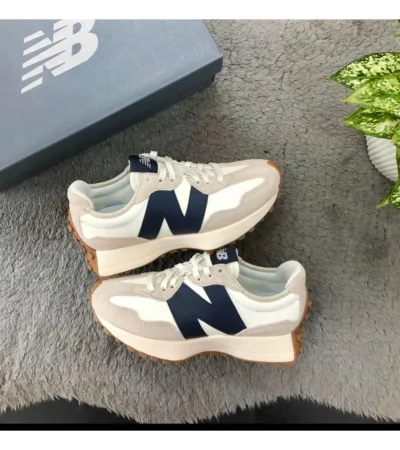 New Balance 327 White Navy Shoes For Men (LAB829) - Image 2