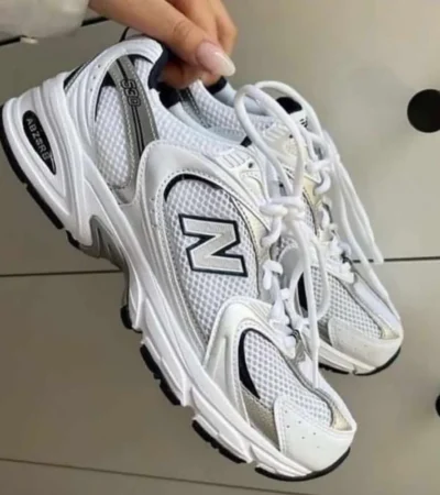 New Balance 530 White Black Shoes For Men (SZ14) - Image 2