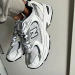 New Balance 530 White Black Shoes For Men (SZ14) - Image 3