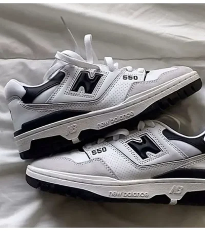 New Balance 550 Sea Salt Black Men Shoes (FT798)
