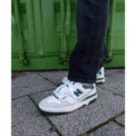New Balance 550 White Green Shoes For Men (HS204) - Image 2