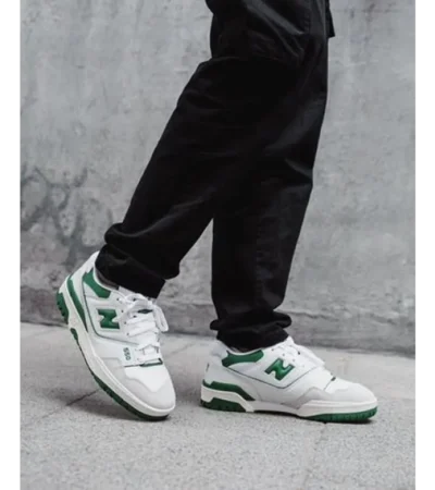 New Balance 550 White Green Shoes For Men (HS204)