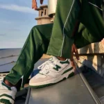 New Balance 550 White Green Shoes For Men (SZ67) - Image 2