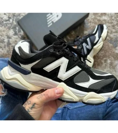 New Balance 9060 Black White Shoes For Men (LAB48)