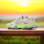New Balance 9060 Moonbeam Vintage Rose Lime Men Shoes (FT744) - Image 2