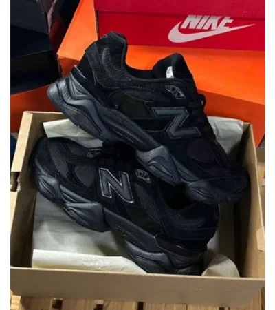 New Balance 9060 Triple Black Shoes For Men (BSF958) - Image 2