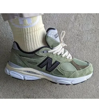 New Balance 990v3 Jjjjound Olive Shoes For Men (LAB629) - Image 2