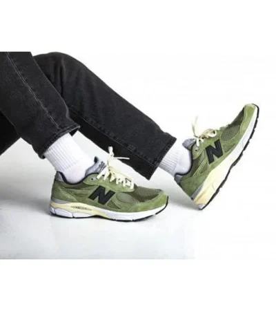 New Balance 990v3 Jjjjound Olive Shoes For Men (LAB629)