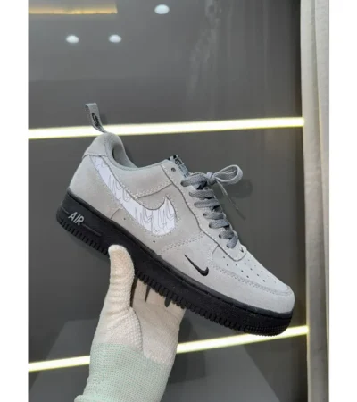 Nike Air Force 1 07 Cool Grey Shoes For Men (LAB442) - Image 2