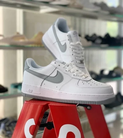 Nike Air Force 1 07 Light Smoke Grey Men Shoes (FT362) - Image 2