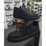 Nike Air Force 1 All Black Glitter Shoes For Men (SL505) - Image 3